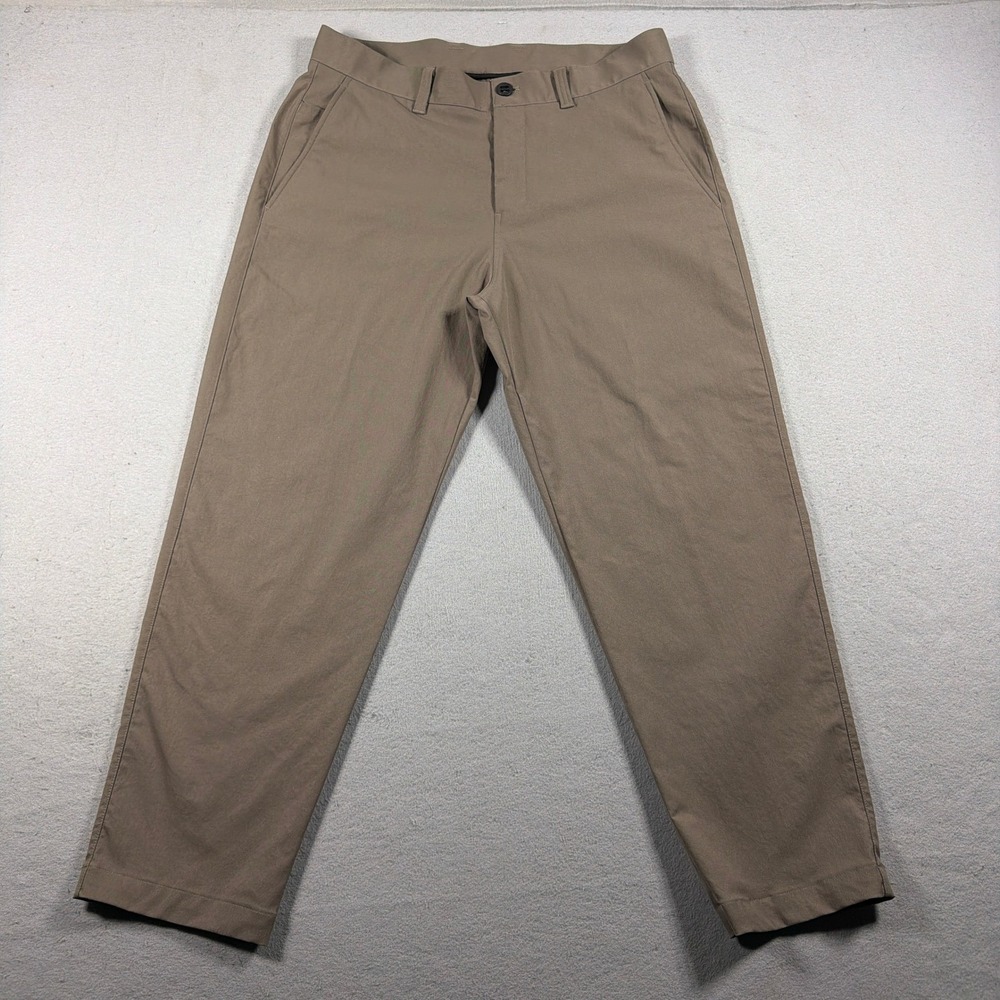 Lululemon Commission Pant‎ Men 34 Classic Fit Brown Chino Trousers Quiet Luxury